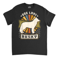 Siberian Husky Vintage Classic Retro Dog Lover T Shirt Classic T-shirt | Artistshot