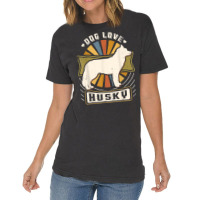 Siberian Husky Vintage Classic Retro Dog Lover T Shirt Vintage T-shirt | Artistshot