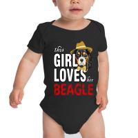 This Girl Loves Her Beagle Baby Bodysuit | Artistshot