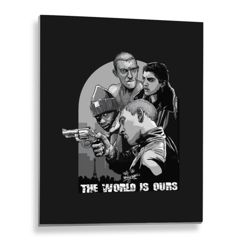 La Haine Police Crime Movie Paris Essential Metal Print Vertical By ...