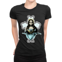 Jesus Christ Of The Winged Heart Ladies Fitted T-shirt | Artistshot