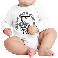 Kill Em With Kindness Long Sleeve Baby Bodysuit | Artistshot