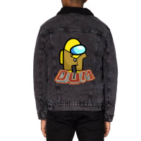 Dum Cartoon Dee Bandanas Unisex Sherpa-lined Denim Jacket | Artistshot