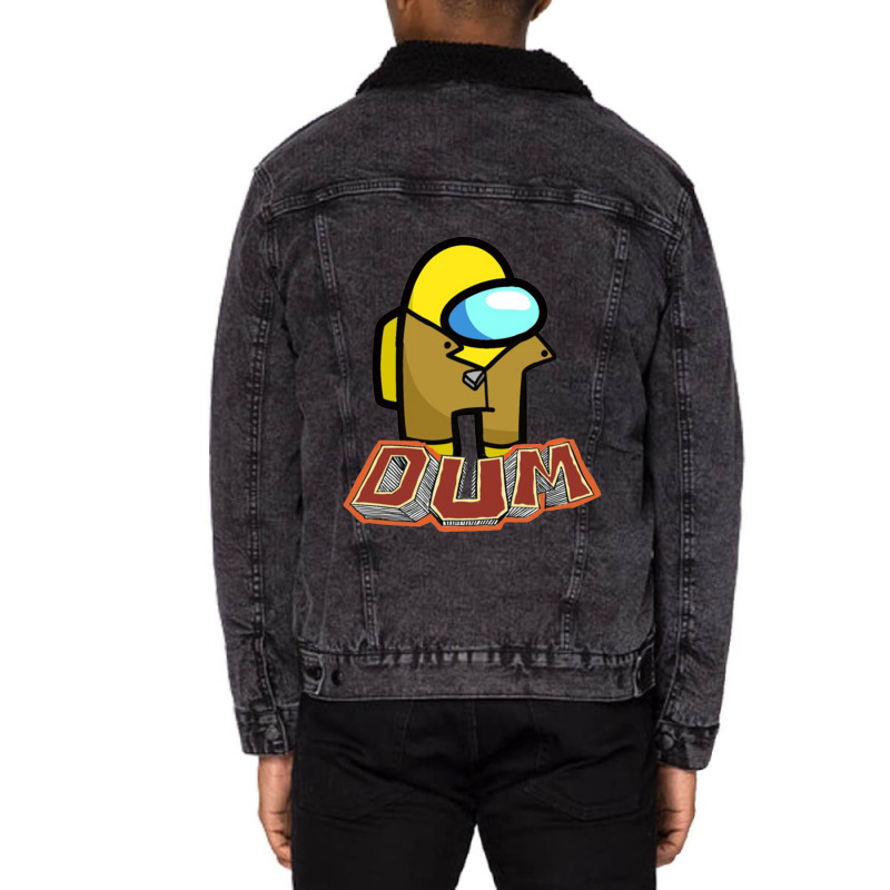 Dum Cartoon Dee Bandanas Unisex Sherpa-lined Denim Jacket | Artistshot