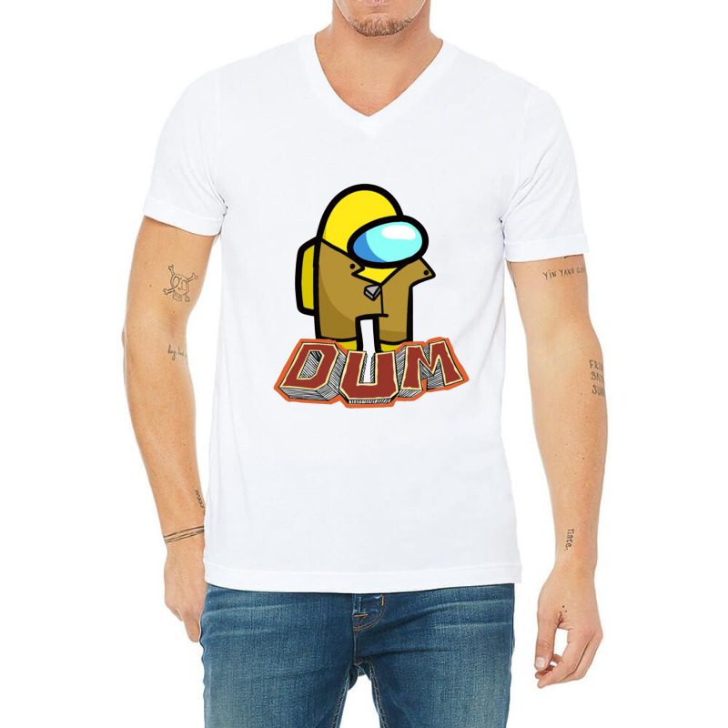 Dum Cartoon Dee Bandanas V-neck Tee | Artistshot