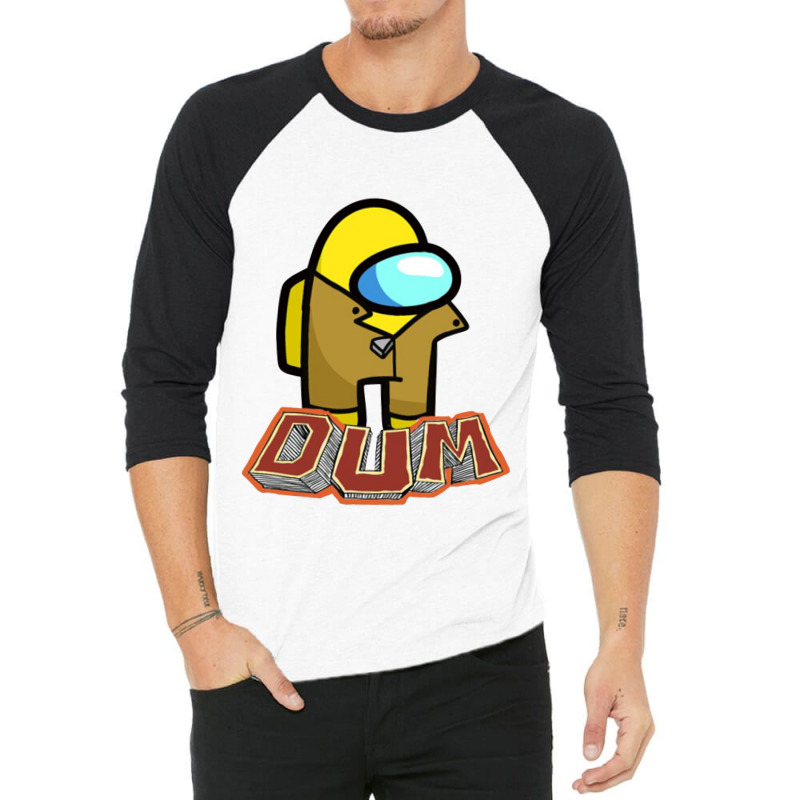 Dum Cartoon Dee Bandanas 3/4 Sleeve Shirt | Artistshot