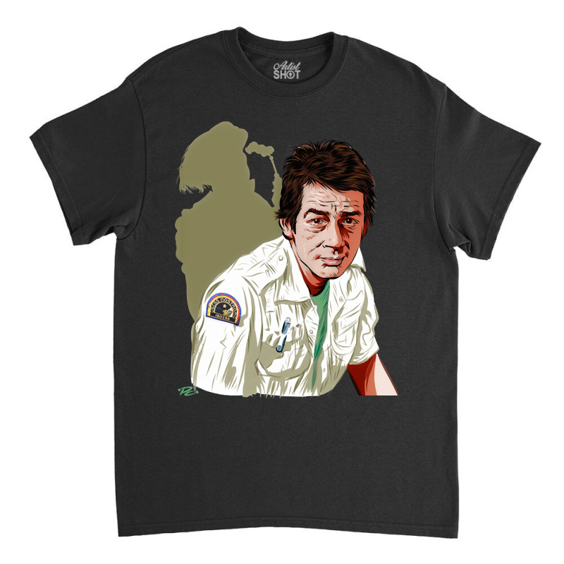 John Hurt - An Illustration By Paul Cemmick Classic T-shirt by Mary Hatton | Artistshot