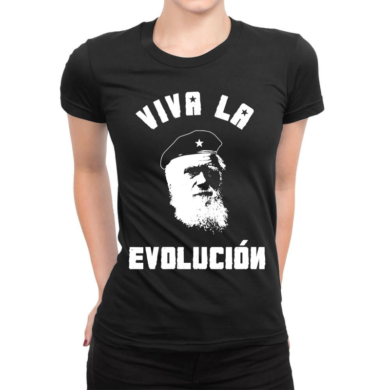 Viva La Evolucion Evolution Ladies Fitted T-Shirt by Min08 | Artistshot