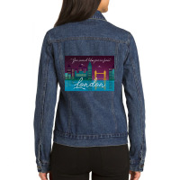 London Skyline Ladies Denim Jacket | Artistshot