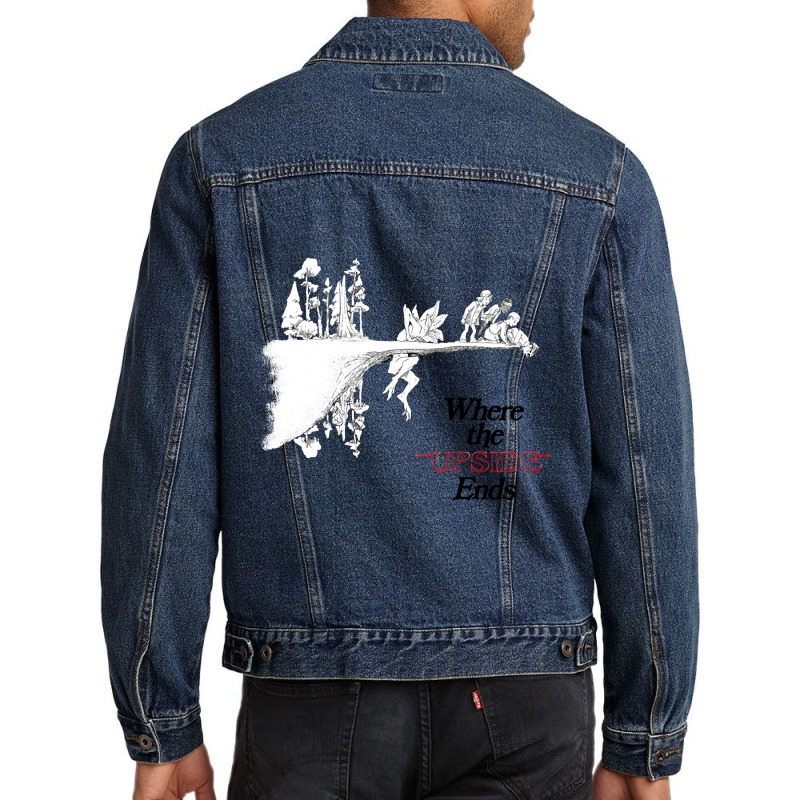 Where The Upside Ends Men Denim Jacket | Artistshot