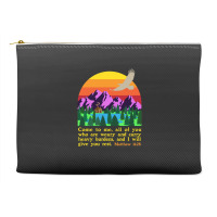 Bible Verse Matthew 1128 Come To Me All Who Are Weary Boy Accessory Pouches | Artistshot