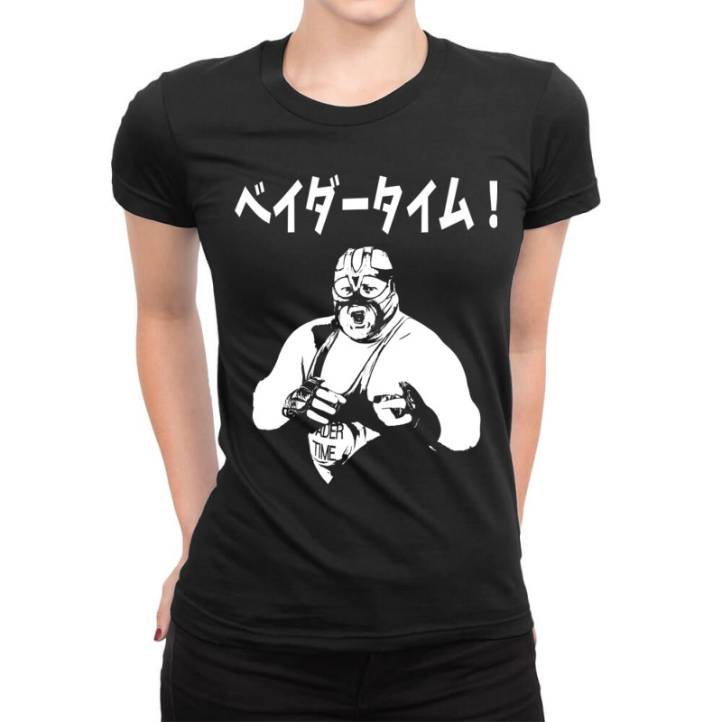 Vader Katakana Ladies Fitted T-Shirt by JeremyHurley | Artistshot