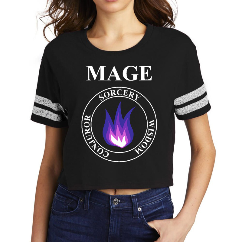 Mage Fantasy Rpg Class Arcane Magic Scorecard Crop Tee by Mcrae Murry | Artistshot