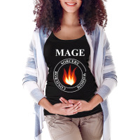 Mage Fantasy Rpg Class Fire Magic T-shirt Maternity Scoop Neck T-shirt | Artistshot