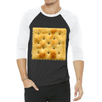 White Saltine Soda Cracker 3/4 Sleeve Shirt | Artistshot