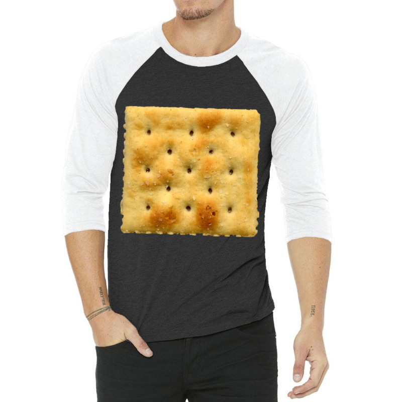 White Saltine Soda Cracker 3/4 Sleeve Shirt | Artistshot