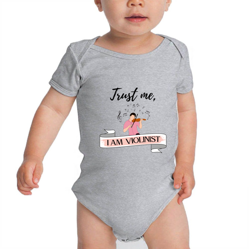 Trust Me Iam Violinist  Simple Design Baby Bodysuit | Artistshot