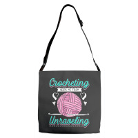 Dressmaker T  Shirt Crocheting Keeps Me From Unravelling T  Shirt Adjustable Strap Totes | Artistshot