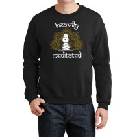 Peanuts Funny Heavily Meditated Crewneck Sweatshirt | Artistshot