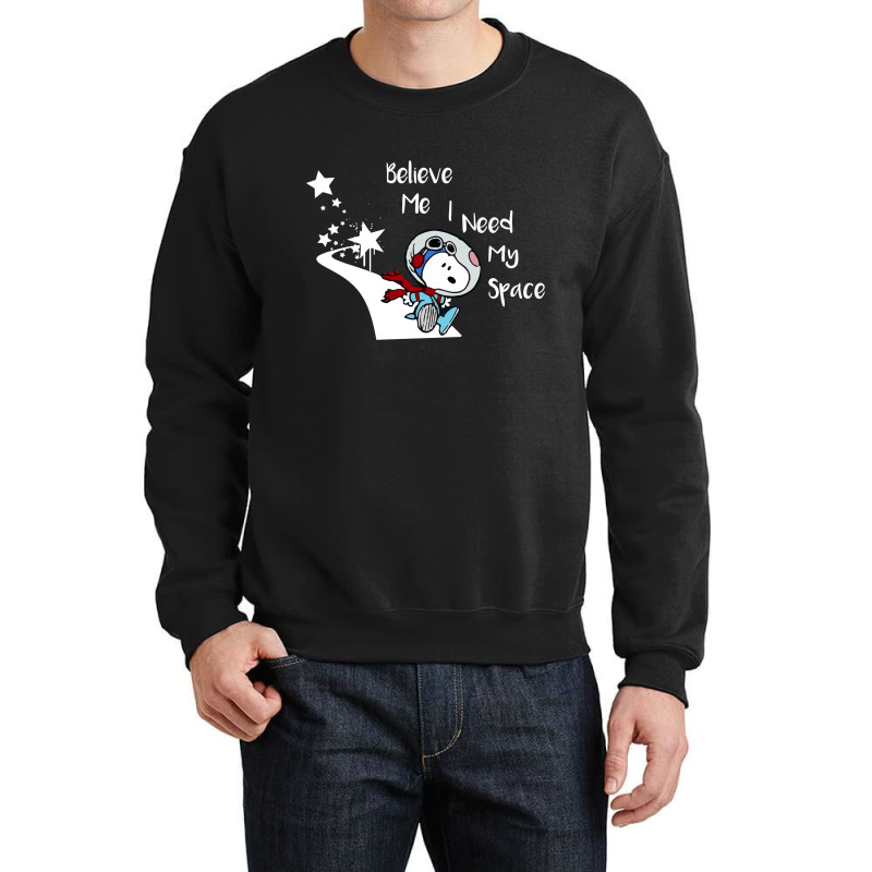 Peanuts I Need My Space Crewneck Sweatshirt | Artistshot