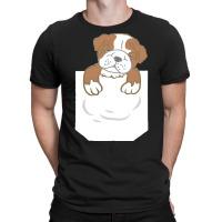 English Bulldog Gift T  Shirt Cute Funny English Bulldog Puppy Pocket T-shirt | Artistshot