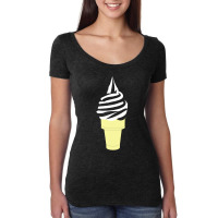 Ice Cream Vanilla Women's Triblend Scoop T-shirt | Artistshot