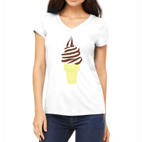 Ice Cream Chocolatte Vanilla Women's V-neck T-shirt | Artistshot