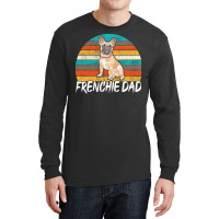 Frenchie Dad Gift T  Shirt Frenchie Dad Cool Retro Vintage French Bull Long Sleeve Shirts | Artistshot