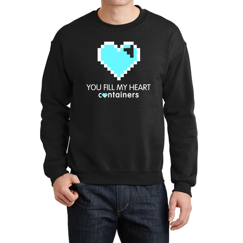 Video Game Geek Pixel Heart Crewneck Sweatshirt | Artistshot