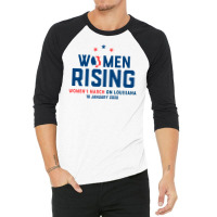 Women's Rising   Women's March On Louisiana 2 3/4 Sleeve Shirt | Artistshot