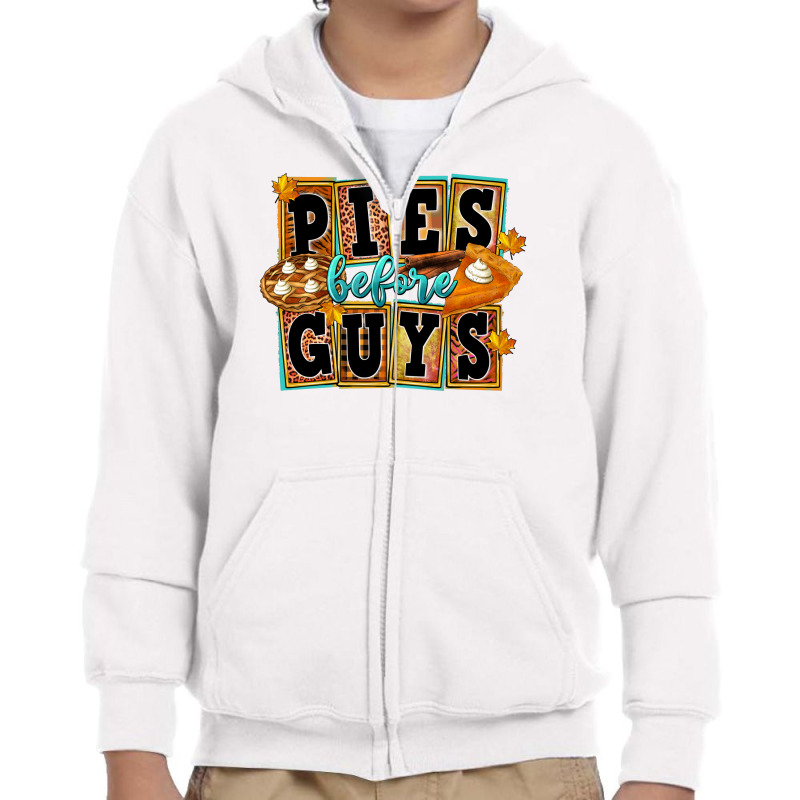 Pies Before Guys Youth Zipper Hoodie by FaDigitalArtStudio | Artistshot