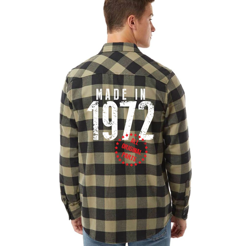 Made In 1972 All Original Parts Flannel Shirt | Artistshot