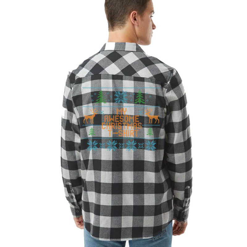 My Awesome Christmas T-shirt Flannel Shirt | Artistshot
