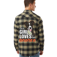 This Girl Loves Her Border Collie Flannel Shirt | Artistshot