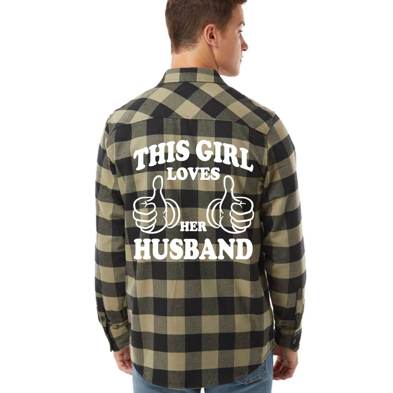 This Girl Loves Her Husband Flannel Shirt | Artistshot