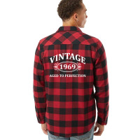 Vintage 1969 Aged To Perfection Flannel Shirt | Artistshot