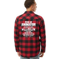 Being An Animator Flannel Shirt | Artistshot