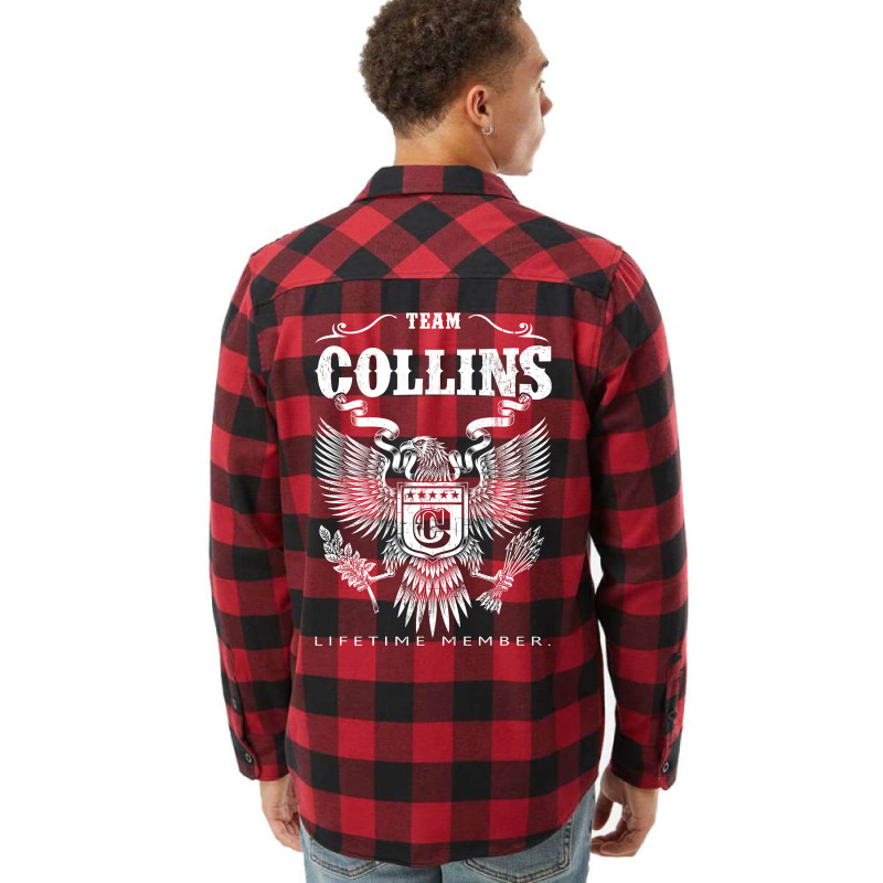 Team Collins Lifetime Member Flannel Shirt | Artistshot