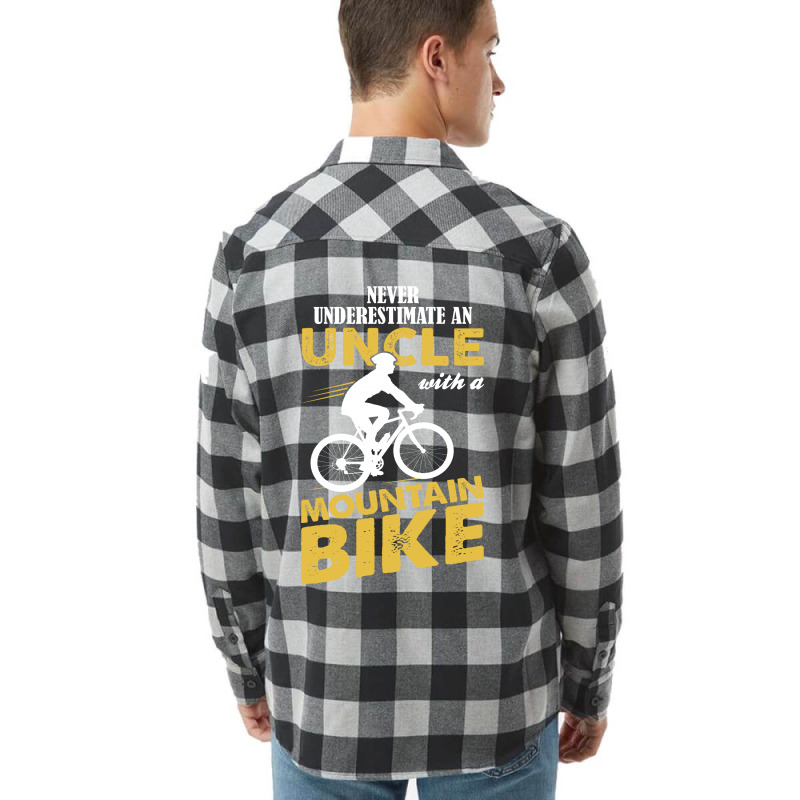 Never Underestimate An Uncle With A Mountain Bike Flannel Shirt | Artistshot