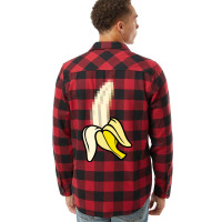 X Banana Pixel Art Flannel Shirt | Artistshot