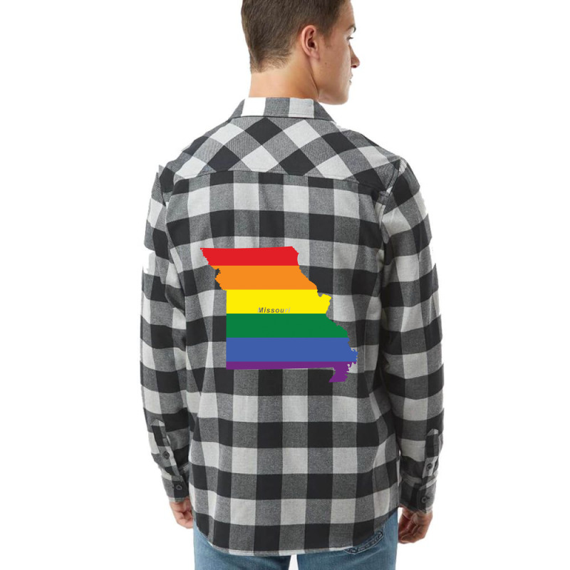 Missouri Rainbow Flag Flannel Shirt | Artistshot