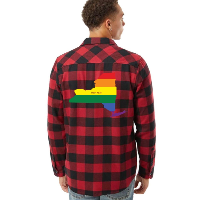 New York Rainbow Flag Flannel Shirt | Artistshot