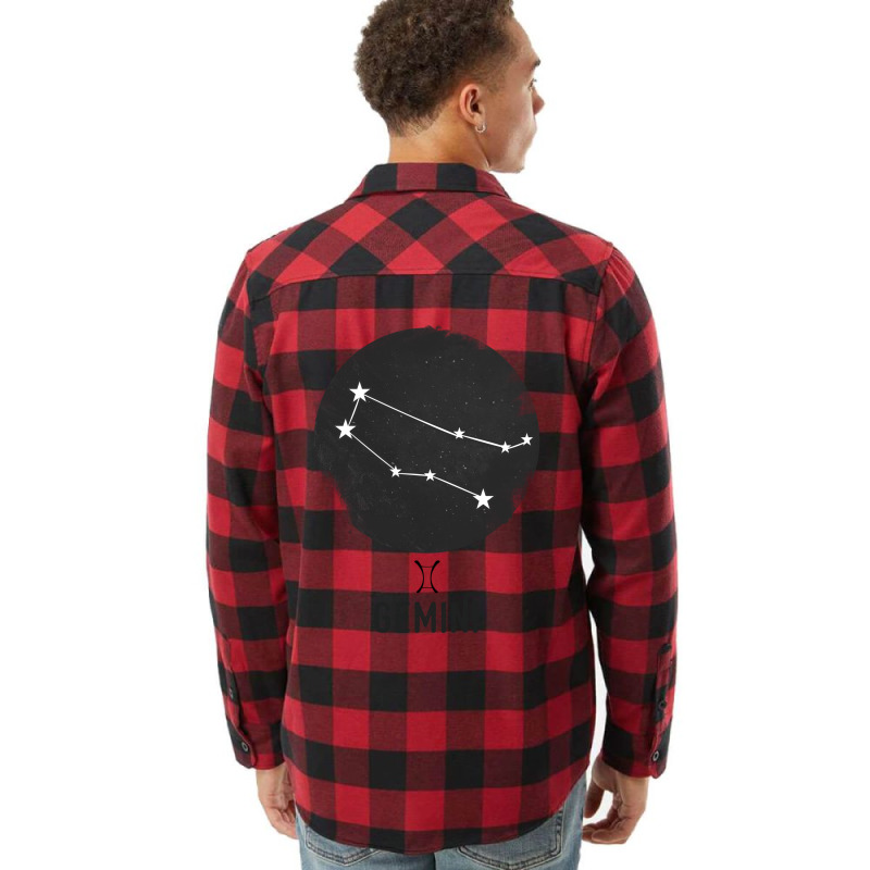 Minimal Gemini Zodiac Sign Flannel Shirt | Artistshot