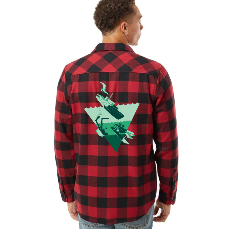 Bermuda Triangle Flannel Shirt by DitreamX | Artistshot