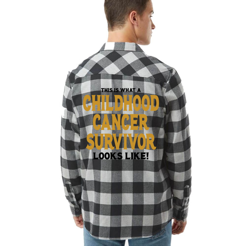 Never Underestimate The Strength Of A Childhood Cancer Warrior Flannel Shirt | Artistshot