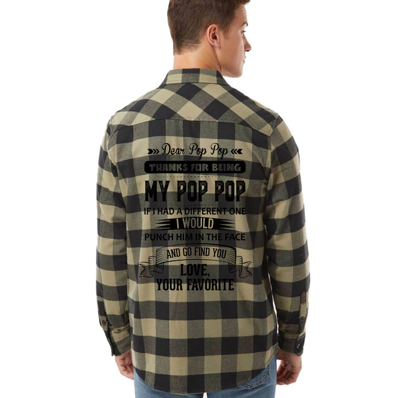 Dear Pop Pop, Love, Your Favorite Flannel Shirt | Artistshot