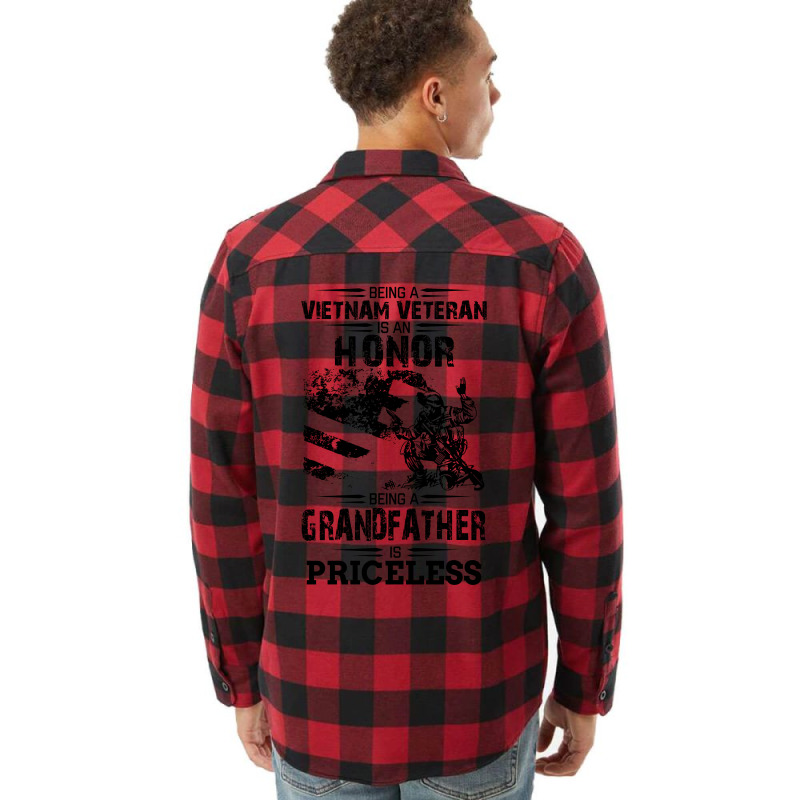 Being A Veteran Is An Honor But A Grandfather Is Priceless Flannel Shirt | Artistshot