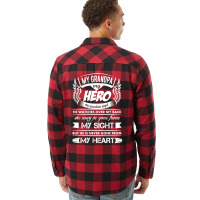 My Hero My Grandpa Flannel Shirt | Artistshot