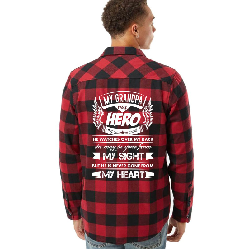 My Hero My Grandpa Flannel Shirt | Artistshot