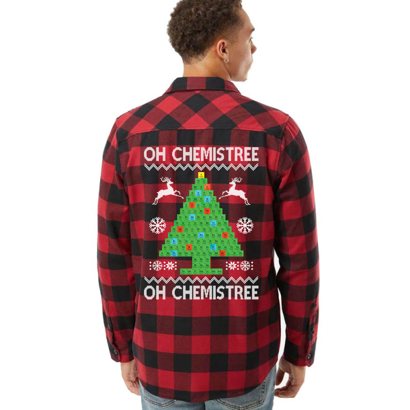 Chemist Element Oh Chemistree Christmas Sweater Flannel Shirt | Artistshot